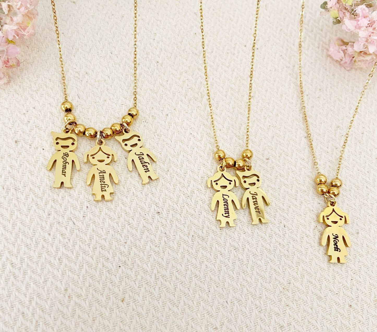 Cadena niños nombre dije