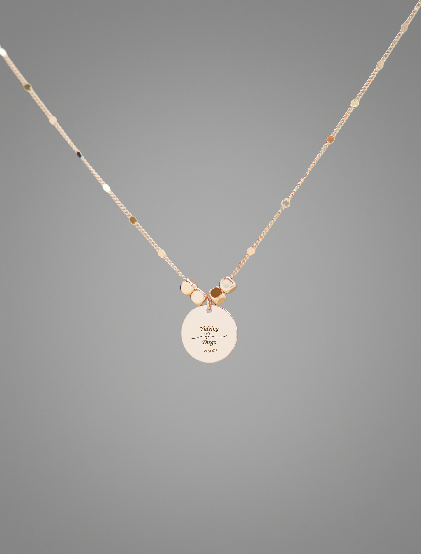 Cadena Placa Redonda | Para parejas