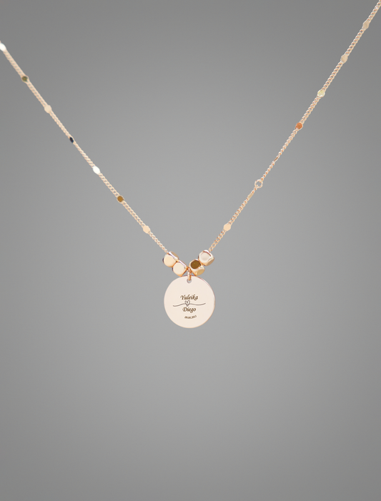Cadena Placa Redonda | Para parejas