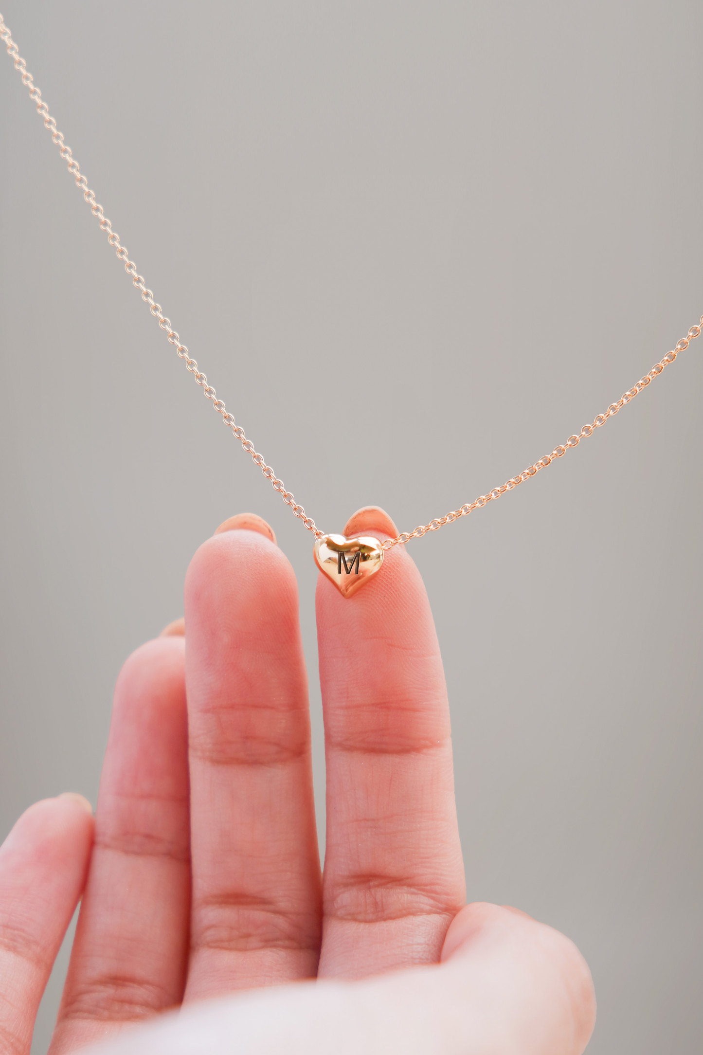 Cadena corazón deslizante