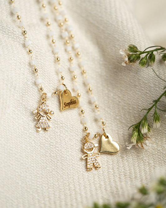 Cadena Dije Niños con Corazón