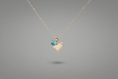 Cadena Corazón Plano