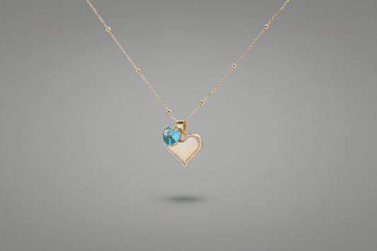 Cadena Corazón Plano