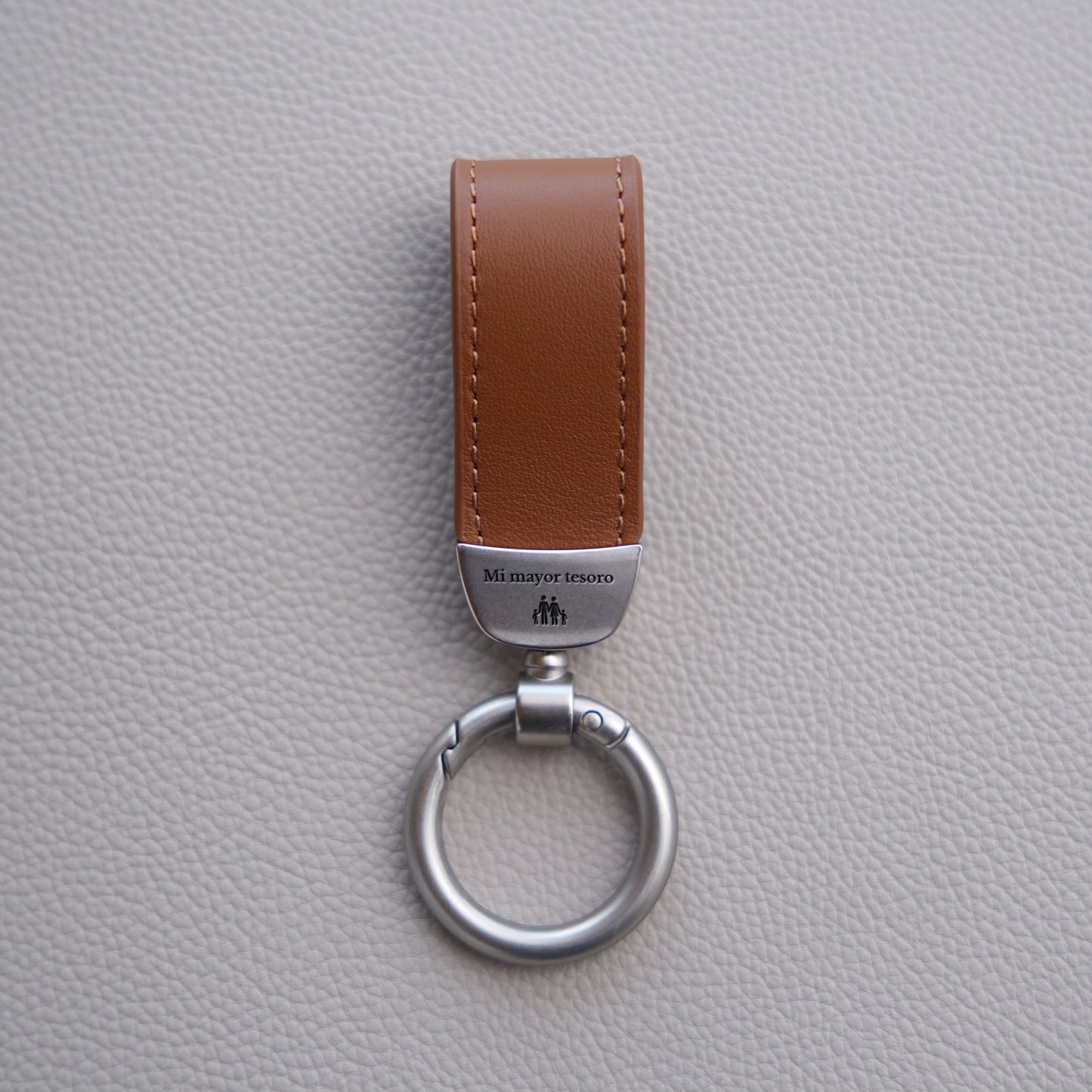 Llavero Rectangular en Piel