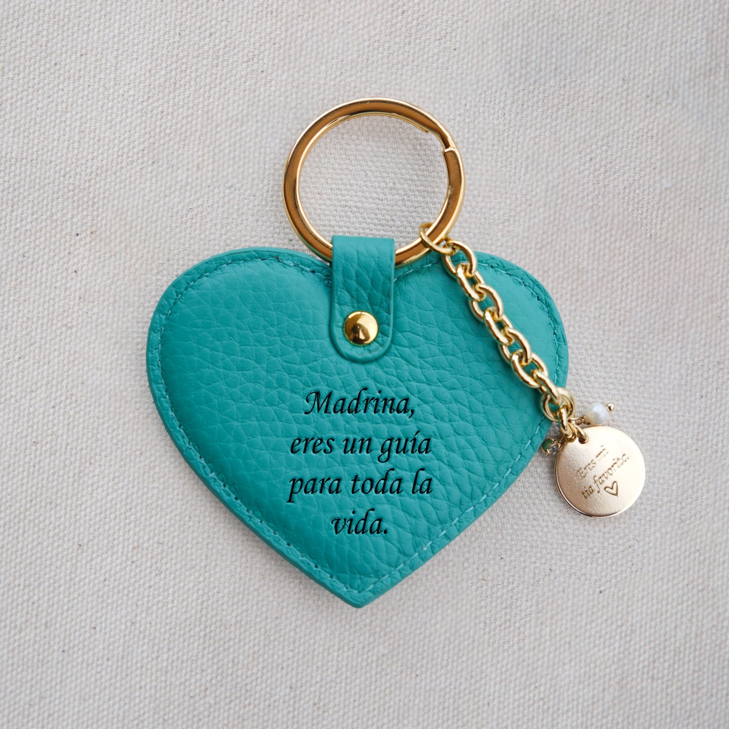 Llaveros De Corazón en Piel