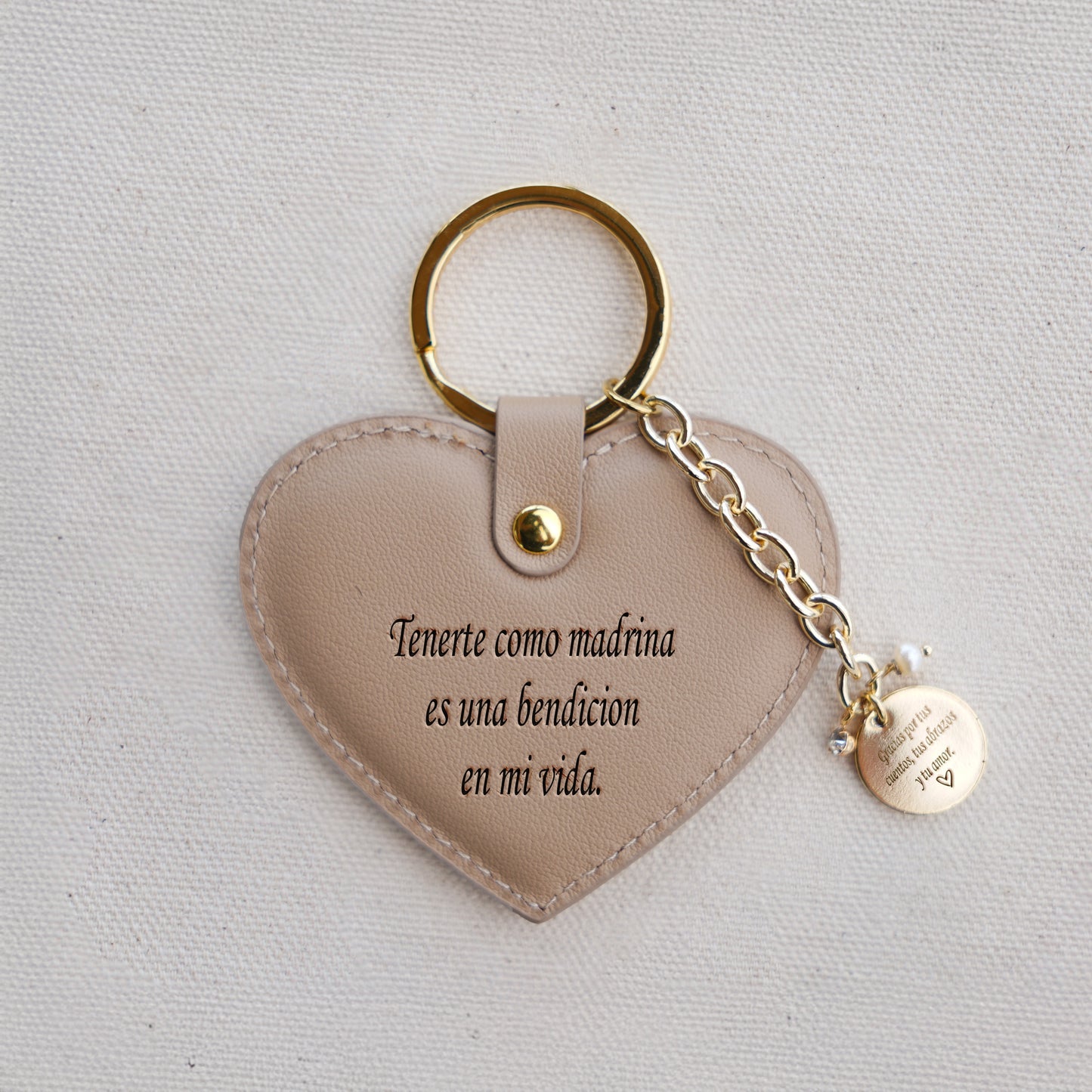 Llaveros De Corazón en Piel