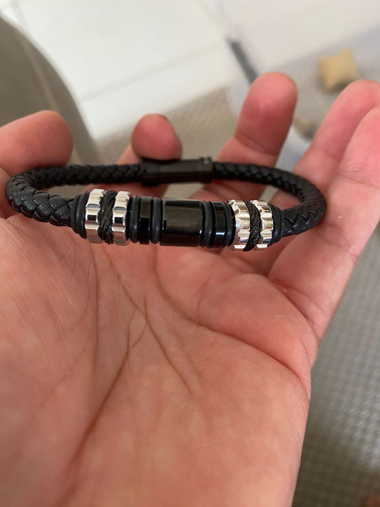 Pulsera Tuerca Plateada