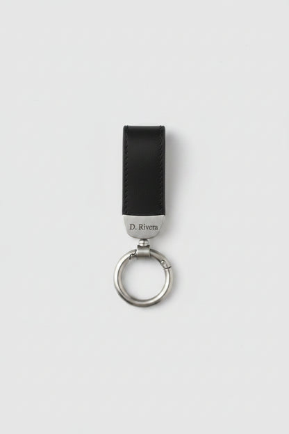 Llavero rectangular en piel